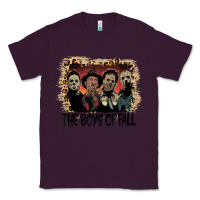 Plum the boys of fall leopard pattern bleached halloween murder t shirt Classic Tee - maiPhamDesign