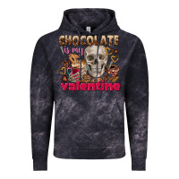 Cloud Black Skull chocolate is my Valentine Vintage Hoodie - FaDigitalArtStudio