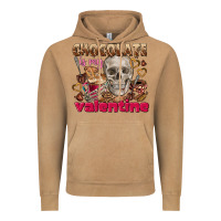 Vintage Camel Skull chocolate is my Valentine Vintage Hoodie - FaDigitalArtStudio