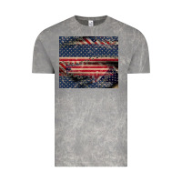 Cloud Rock American flag stitches Vintage Tee - CowGirlArtShop
