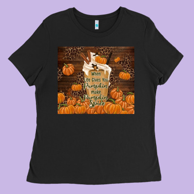 Make Pumpkin Spice Ladies Tee Designed By Tumblerdesignbyshophia