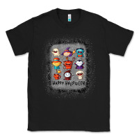 Black halloween funny set ghost mummy witch vampire and pumpkin t shirt Classic Tee - maiPhamDesign