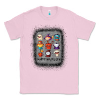 Bubblegum Pink halloween funny set ghost mummy witch vampire and pumpkin t shirt Classic Tee - maiPhamDesign