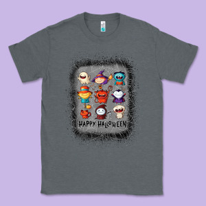 Halloween Funny Set Ghost Mummy Witch Vampire And Pumpkin T Shirt Classic Tee Designed By Maiphamdesign