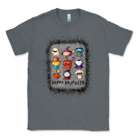 Charcoal Heather halloween funny set ghost mummy witch vampire and pumpkin t shirt Classic Tee - maiPhamDesign