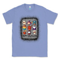 Colony Blue halloween funny set ghost mummy witch vampire and pumpkin t shirt Classic Tee - maiPhamDesign