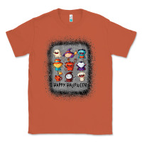 Copper halloween funny set ghost mummy witch vampire and pumpkin t shirt Classic Tee - maiPhamDesign