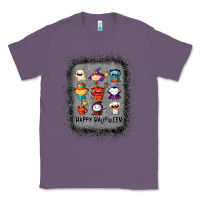 Lavender halloween funny set ghost mummy witch vampire and pumpkin t shirt Classic Tee - maiPhamDesign
