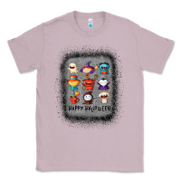 Lilac halloween funny set ghost mummy witch vampire and pumpkin t shirt Classic Tee - maiPhamDesign