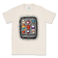 Natural halloween funny set ghost mummy witch vampire and pumpkin t shirt Classic Tee - maiPhamDesign