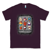 Plum halloween funny set ghost mummy witch vampire and pumpkin t shirt Classic Tee - maiPhamDesign