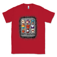Red halloween funny set ghost mummy witch vampire and pumpkin t shirt Classic Tee - maiPhamDesign