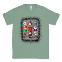 Sage halloween funny set ghost mummy witch vampire and pumpkin t shirt Classic Tee - maiPhamDesign