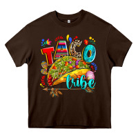 Chocolate Brown taco tribe Heavy Core Tee - RanaPortraitStore
