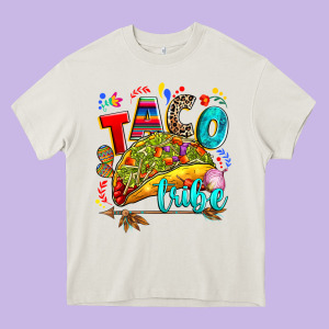 Taco Tribe Heavy Core Tee Designed By Ranaportraitstore