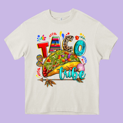 Taco Tribe Heavy Core Tee Designed By Ranaportraitstore