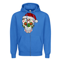 True Royal sugar skull  christmas Zipper Hoodie - BarkalooDesign