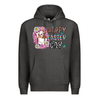 Charcoal Heather happy easter day Premium Hoodie - CowhideDigitalArt