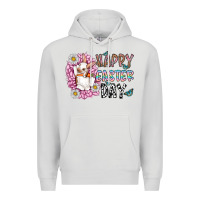 Dove Grey happy easter day Premium Hoodie - CowhideDigitalArt