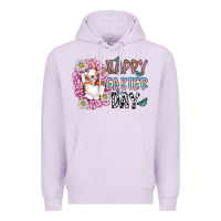 Lilac happy easter day Premium Hoodie - CowhideDigitalArt