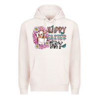 Pale Pink happy easter day Premium Hoodie - CowhideDigitalArt