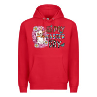 Red happy easter day Premium Hoodie - CowhideDigitalArt