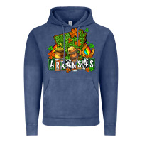 Vintage Denim St. Patrick's Arkansas Vintage Hoodie - OliviaCreatesArt
