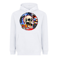 White police skull and police equipment Heavyweight Hoodie - AdoDesignShop