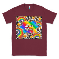 Burgundy love wins Classic Tee - TumblerDesignByShophia