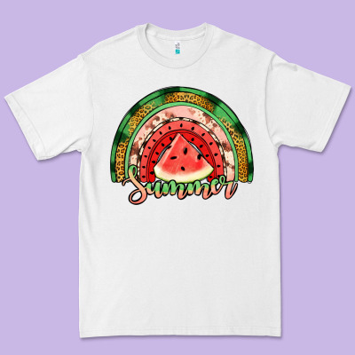 Watermelon Summer Rainbow Premium Tee Designed By Jasminsmagicworld