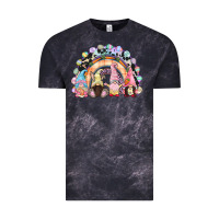 Cloud Black Easter Day rainbow gnomes Vintage Tee - CowGirlArtShop