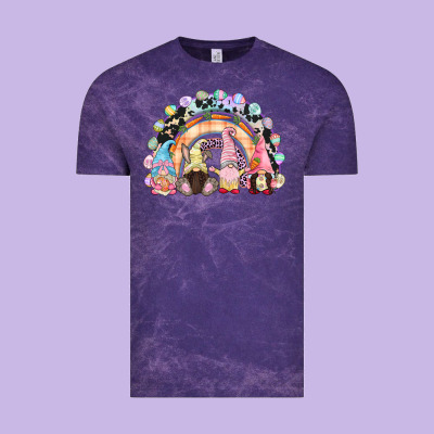 Easter Day Rainbow Gnomes Vintage Tee Designed By Cowgirlartshop