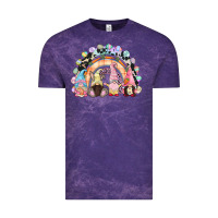 Cloud Purple Easter Day rainbow gnomes Vintage Tee - CowGirlArtShop