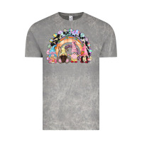Cloud Rock Easter Day rainbow gnomes Vintage Tee - CowGirlArtShop