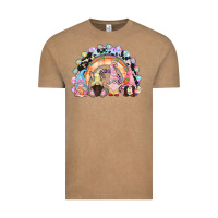 Vintage Coffee Easter Day rainbow gnomes Vintage Tee - CowGirlArtShop