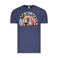 Vintage Denim Easter Day rainbow gnomes Vintage Tee - CowGirlArtShop