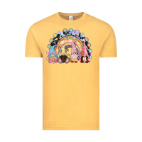 Vintage Mustard Easter Day rainbow gnomes Vintage Tee - CowGirlArtShop