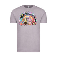 Vintage Zinc Easter Day rainbow gnomes Vintage Tee - CowGirlArtShop