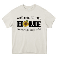 Cream welcome to our Home Sunflower Heavy Core Tee - Bettercallsaul