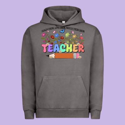 Teacher Wildflowers Kopyası Urban Hoodie Designed By Jahusdesignshop