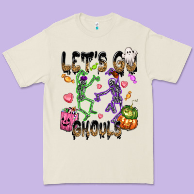 Let's Go Ghouls Premium Tee Designed By Nancycooperartshop