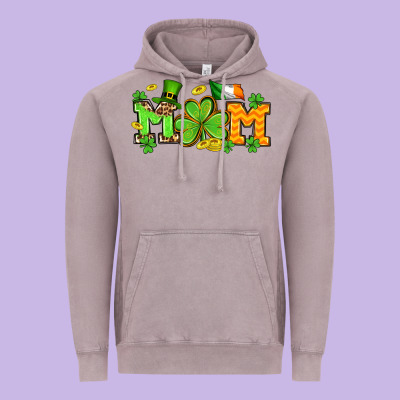 St. Patrick's Day Mom Vintage Hoodie Designed By Oliviacreatesart