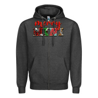 Charcoal Heather christmas merry mini Zipper Hoodie - BarkalooDesign