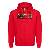 Red christmas merry mini Zipper Hoodie - BarkalooDesign