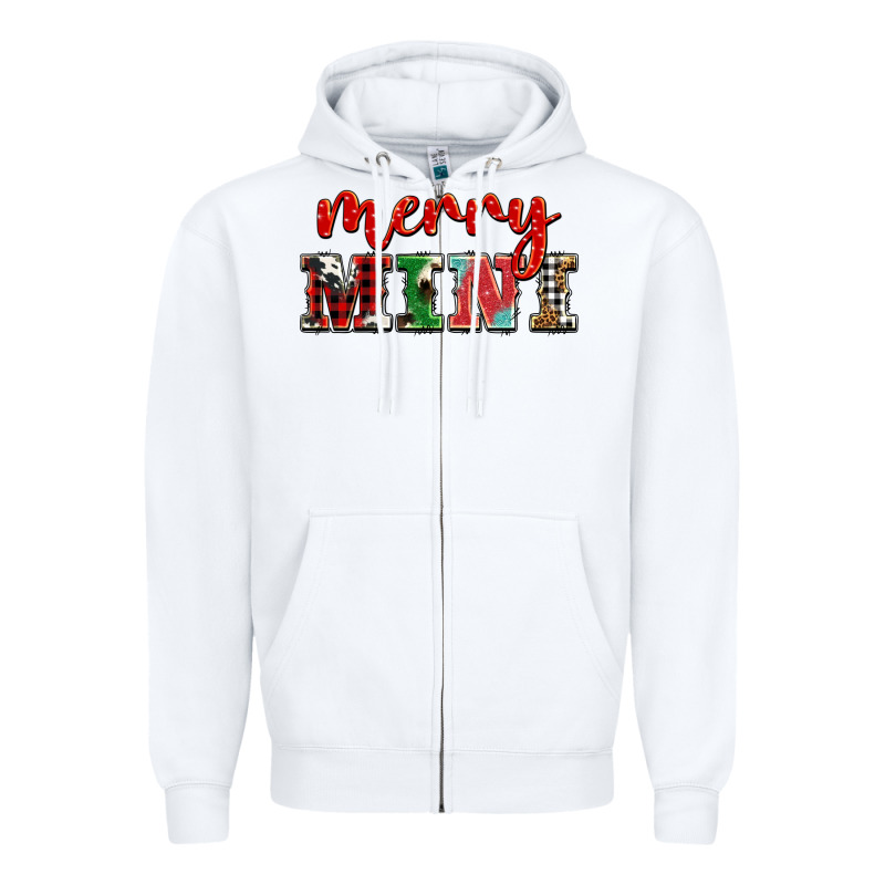 Christmas Merry Mini Zipper Hoodie by BarkalooDesign | Teevron