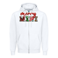 White christmas merry mini Zipper Hoodie - BarkalooDesign