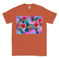 Copper Flower Hummingbird Classic Tee - Artiststas