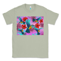 Matcha Flower Hummingbird Classic Tee - Artiststas