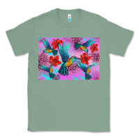 Sage Flower Hummingbird Classic Tee - Artiststas