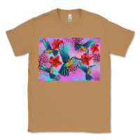 Toasted Coconut Flower Hummingbird Classic Tee - Artiststas